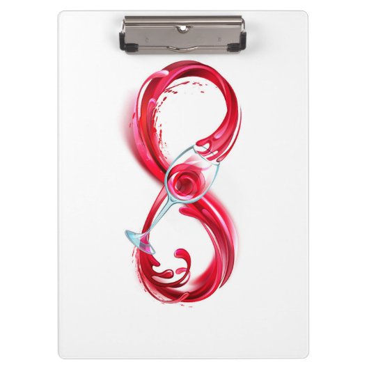 インフィニティと赤ワイン クリップボード (正面)