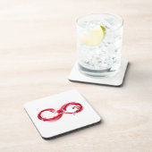 インフィニティと赤ワイン コースター (右側)