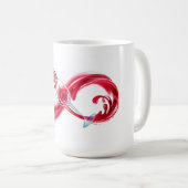 インフィニティと赤ワイン コーヒーマグカップ (正面右)