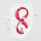 インフィニティと赤ワイン ゴルフタオル (インサイチュ)