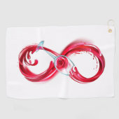 インフィニティと赤ワイン ゴルフタオル (横)