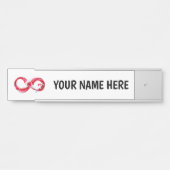 インフィニティと赤ワイン サインプレート (正面)