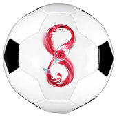 インフィニティと赤ワイン サッカーボール (回転)