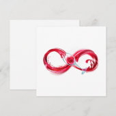 インフィニティと赤ワイン サンキューカード (正面/裏面)