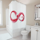 インフィニティと赤ワイン シャワーカーテン (インサイチュ)