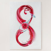 インフィニティと赤ワイン ジグソーパズル (縦)