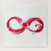 インフィニティと赤ワイン ジグソーパズル (縦)