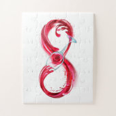 インフィニティと赤ワイン ジグソーパズル (縦)