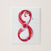 インフィニティと赤ワイン ジグソーパズル (縦)