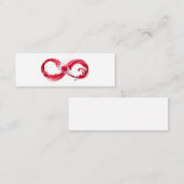 インフィニティと赤ワイン スキニー名刺 (正面/裏面)