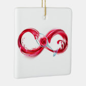 インフィニティと赤ワイン セラミックオーナメント (右)