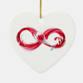 インフィニティと赤ワイン セラミックオーナメント (裏面)