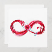 インフィニティと赤ワイン セーブザデート (正面/裏面)