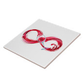 インフィニティと赤ワイン タイル (側面)