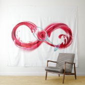 インフィニティと赤ワイン タペストリー (インサイチュ(横))