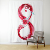 インフィニティと赤ワイン タペストリー (インサイチュ)