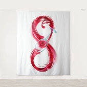 インフィニティと赤ワイン タペストリー (正面)