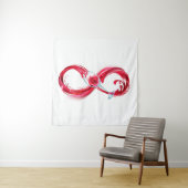 インフィニティと赤ワイン タペストリー (インサイチュ)