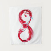 インフィニティと赤ワイン タペストリー (正面)