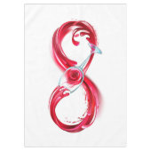 インフィニティと赤ワイン テーブルクロス (正面)