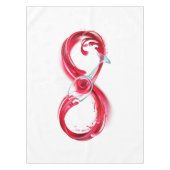 インフィニティと赤ワイン テーブルクロス (正面)