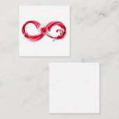 インフィニティと赤ワイン ノートカード (正面/裏面)