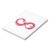 インフィニティと赤ワイン ノートパッド (回転)