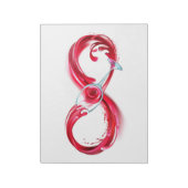 インフィニティと赤ワイン ノートパッド (回転)