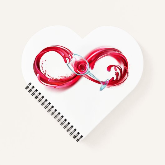 インフィニティと赤ワイン ノートブック (正面)