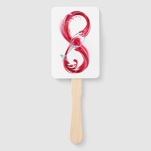 インフィニティと赤ワイン ハンドファン (正面)