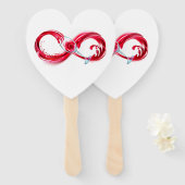 インフィニティと赤ワイン ハンドファン (正面&裏面)