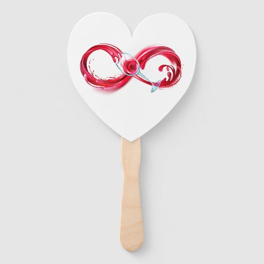 インフィニティと赤ワイン ハンドファン (正面)