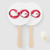 インフィニティと赤ワイン ハンドファン (正面&裏面)