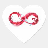 インフィニティと赤ワイン ハートシール (正面)