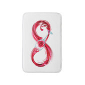 インフィニティと赤ワイン バスマット (正面縦)