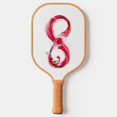 インフィニティと赤ワイン ピックルボールラケット (裏面)