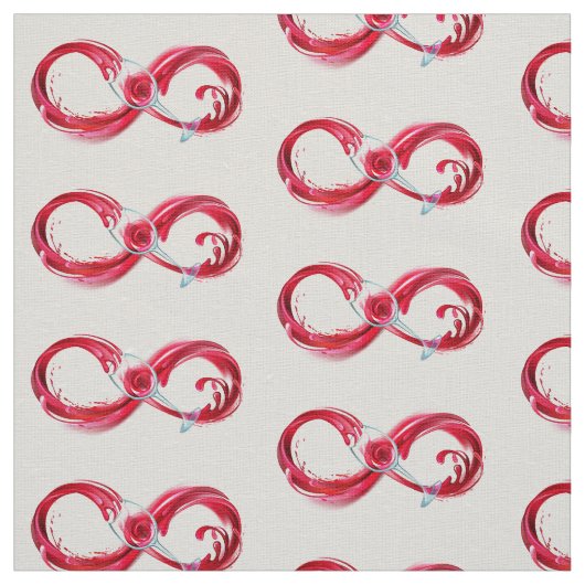 インフィニティと赤ワイン ファブリック (見本)