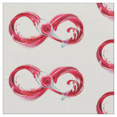 インフィニティと赤ワイン ファブリック (クローズアップ)