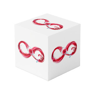 インフィニティと赤ワイン フォトキューブ