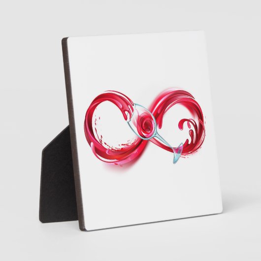 インフィニティと赤ワイン フォトプラーク (正面)