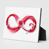 インフィニティと赤ワイン フォトプラーク (側面)