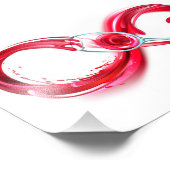 インフィニティと赤ワイン フォトプリント            (角)