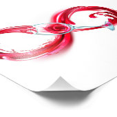 インフィニティと赤ワイン フォトプリント            (角)