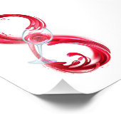 インフィニティと赤ワイン フォトプリント            (角)