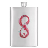 インフィニティと赤ワイン フラスク (正面)