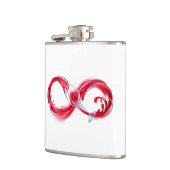 インフィニティと赤ワイン フラスク (左)