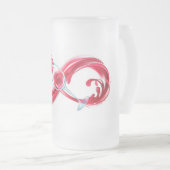 インフィニティと赤ワイン フロストグラスビールジョッキ (正面右)