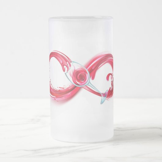 インフィニティと赤ワイン フロストグラスビールジョッキ (中央)