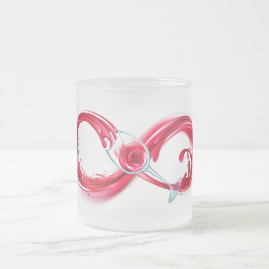 インフィニティと赤ワイン フロストグラスマグカップ (中央)