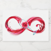 インフィニティと赤ワイン フードラベル (シングルラベル)